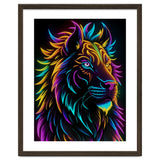Lion Colored Neon Art thumbnail