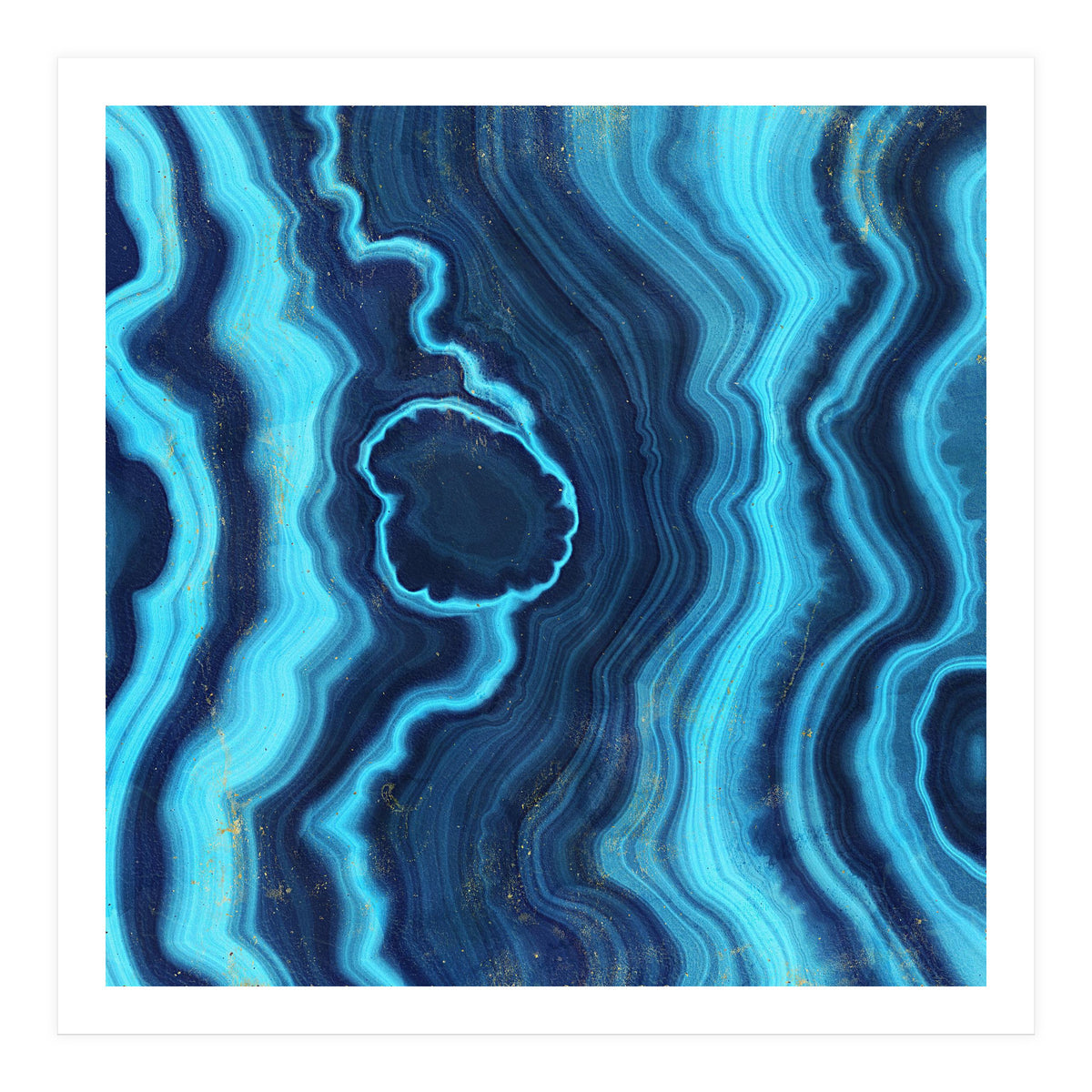 Blue Agate Texture 03 (Print Only)