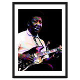 Muddy Waters American Blues Singer Legend Colorful Art thumbnail