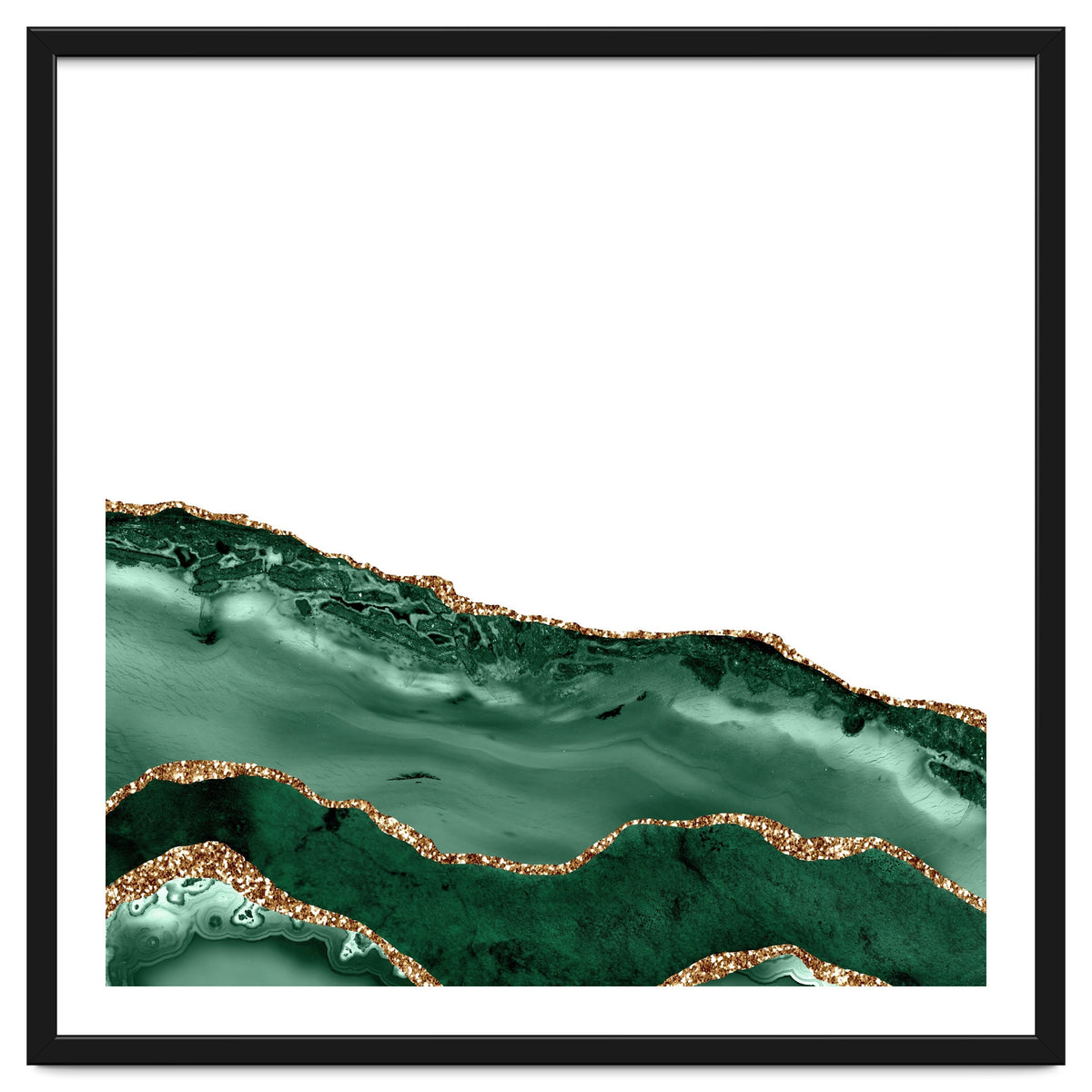 Emerald & Gold Agate Texture 08