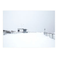 Hut in the winter seascape  (Print Only)