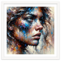 Intense Abstract Side Portrait