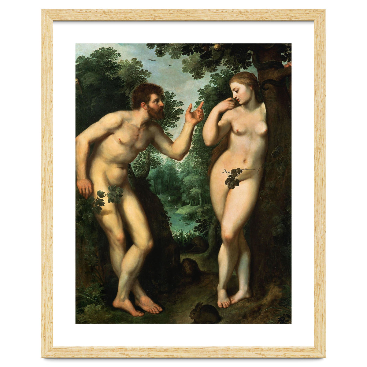 Peter Paul Rubens / 'Adam and Eve', c. 1597, Oil on panel, 180 x 158 cm. Pieter Paul Rubens.