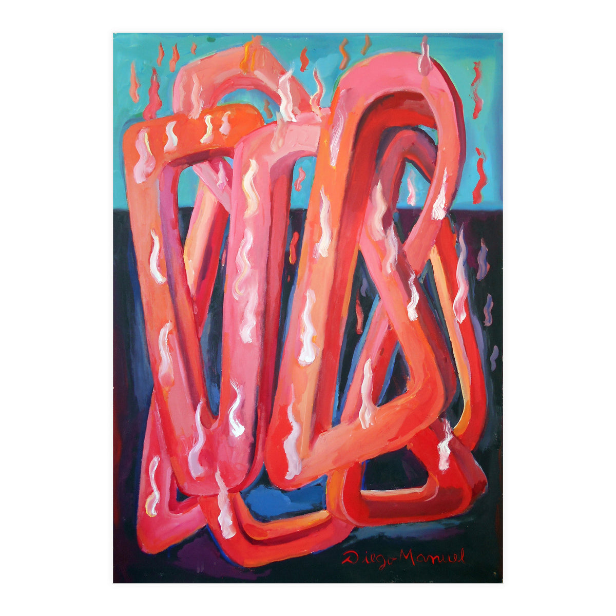 Formas En El Fuego 1 (Print Only)