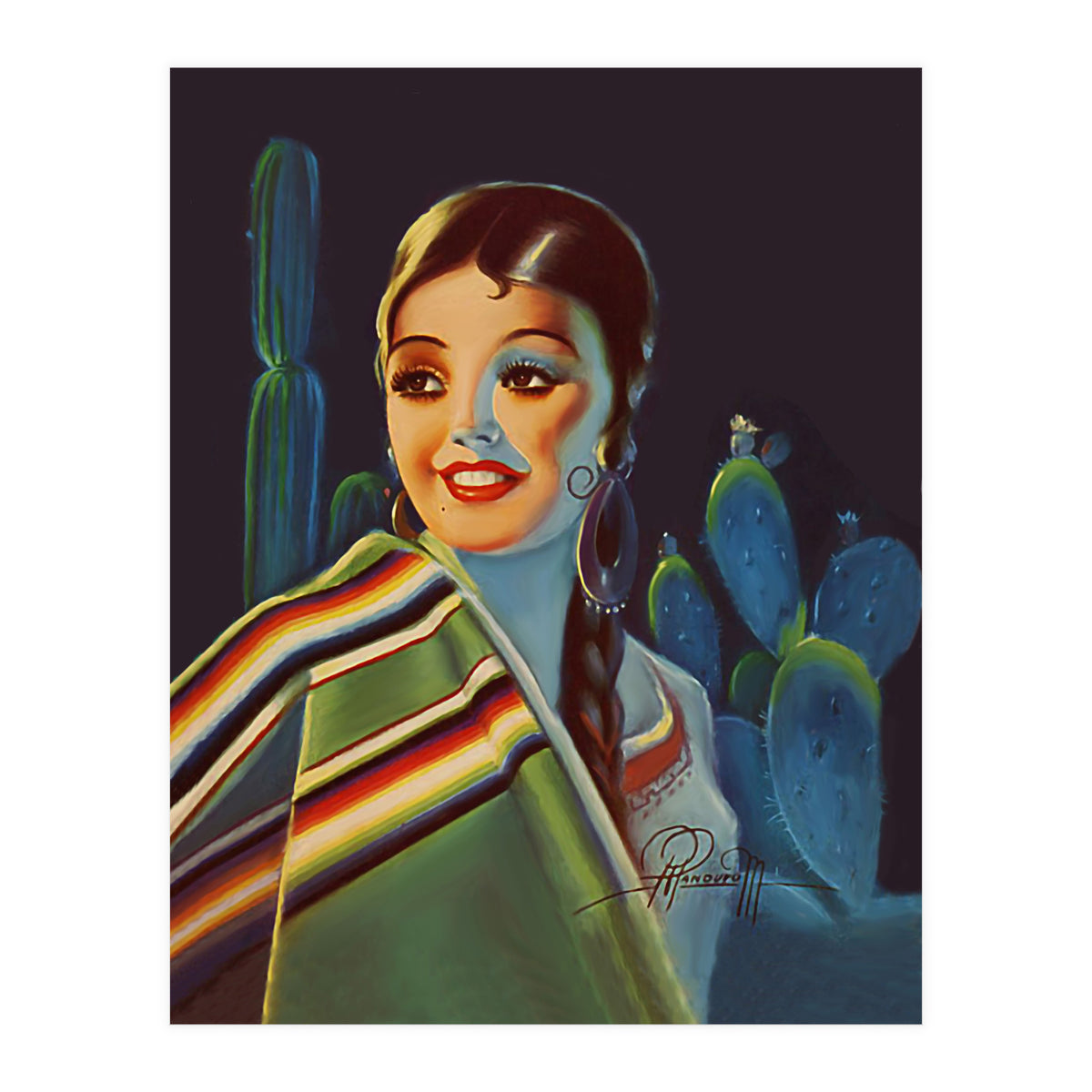 Pinup Mexican Girl (Print Only)