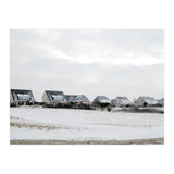 Snow covered houses on the hill (Print Only) thumbnail