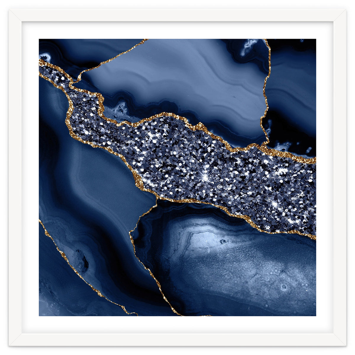 Agate Glitter Ocean Texture 05