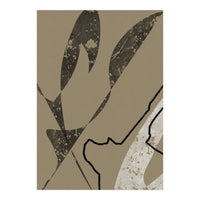 Black Line Minimalist Abstract (Print Only)