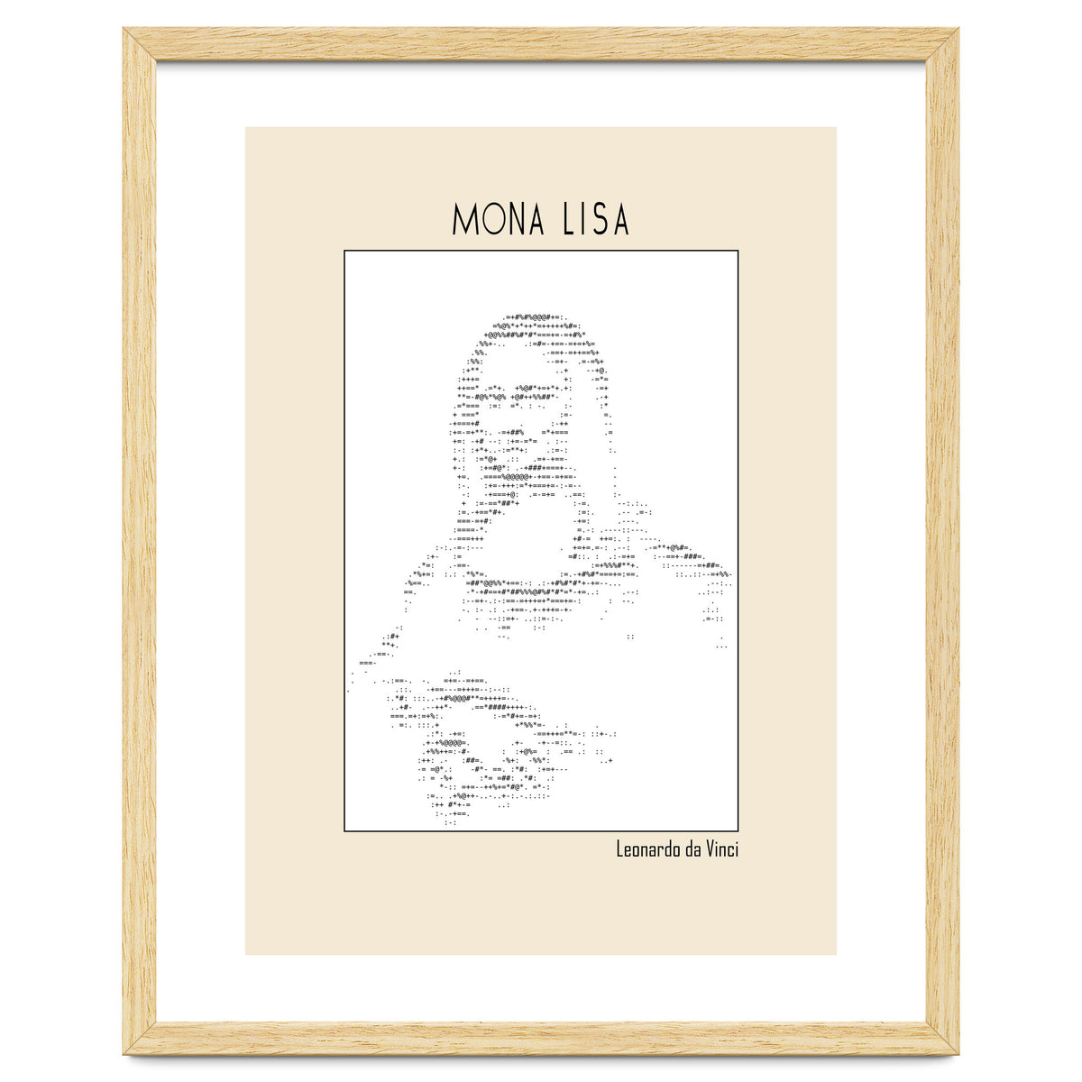 Mona Lisa – Leonardo Da Vinci Ascii Art