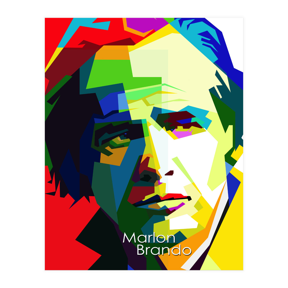 Marlon Brando Pop Art WPAP (Print Only)
