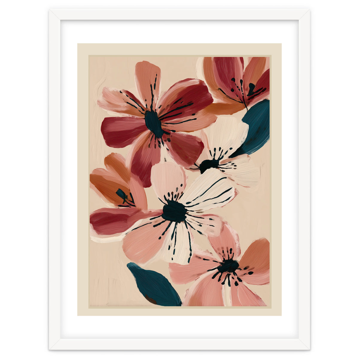 Blush And Wine Blossoms II