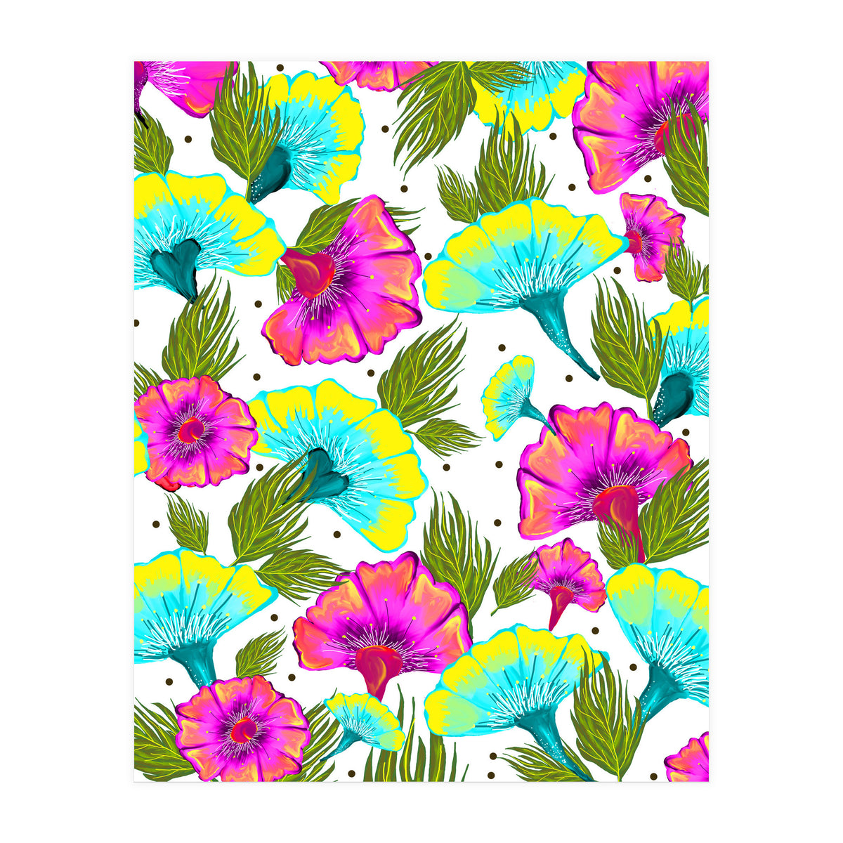 Ecstatic Floral #society6 #decor #buyart  (Print Only)
