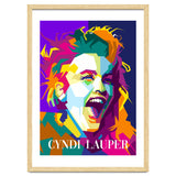 Cindy Lauper 80s Retro Singer Art WPAP thumbnail