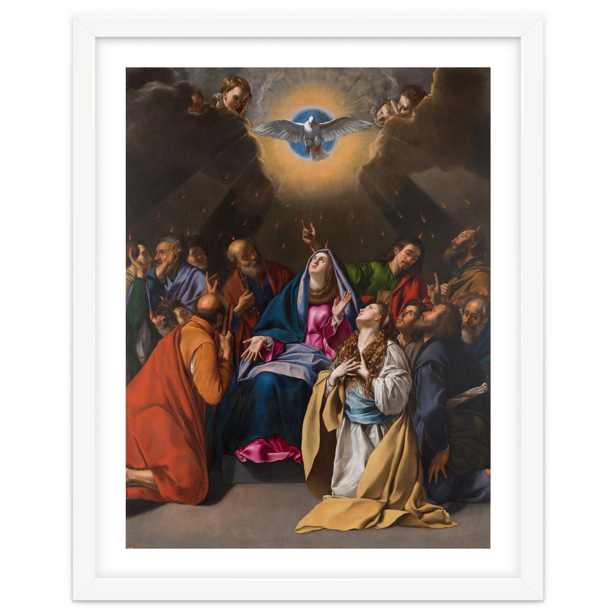 Fray Juan Bautista Maíno / 'Pentecost', 1615-1620, Spanish School, Oil on canvas, 324 cm x 246 cm.