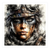 Warrior Woman With Aviator Goggles (Print Only) thumbnail
