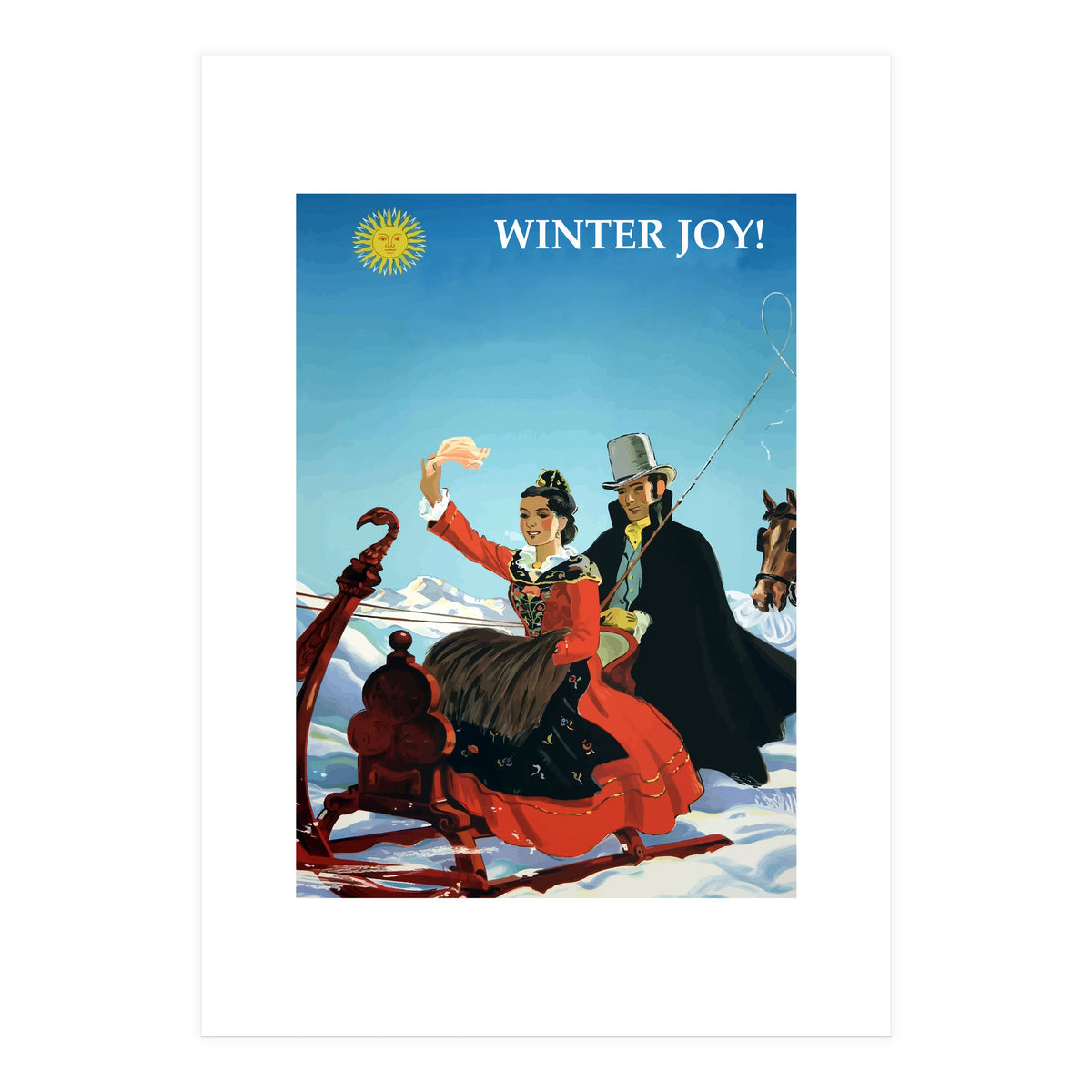 Winter Joy in Switzerland (Print Only)