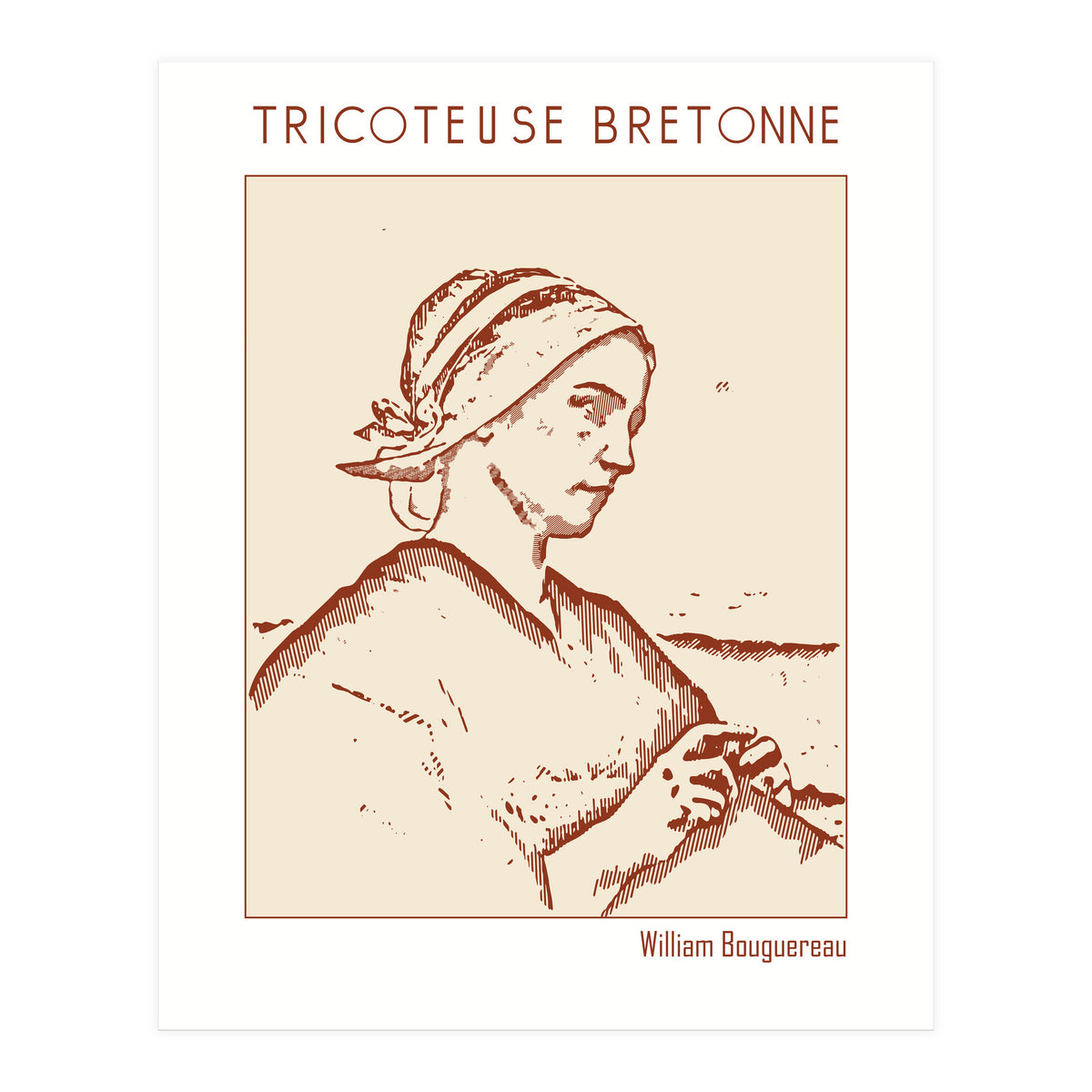 Tricoteuse Bretonne – William Bouguereau (Print Only)