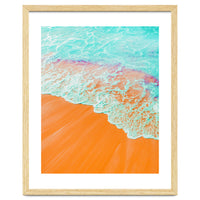 Coral Shore, Ocean Beach Photography, Summer Sea Sand Waves