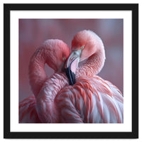 Cute Two Pink Flamingos