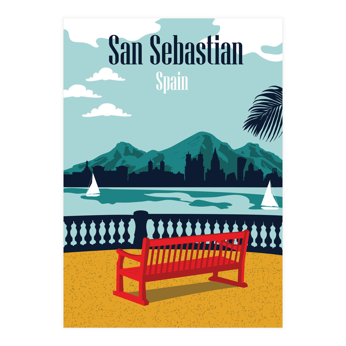 San Sebastian Beach, Spain (Print Only)