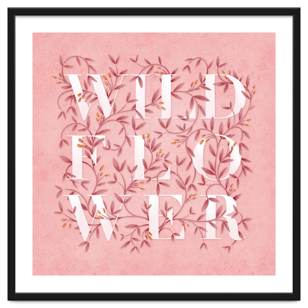 Wild Flower Typography