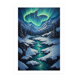 Ethereal Northern Lights: Arctic Winter Valley (Print Only) thumbnail