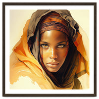 Watercolor Tuareg Woman #11