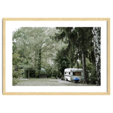 Travel trailer in the green garden thumbnail