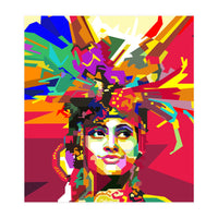 Beauty Traditional Ethnic Woman Pop Art (Print Only)