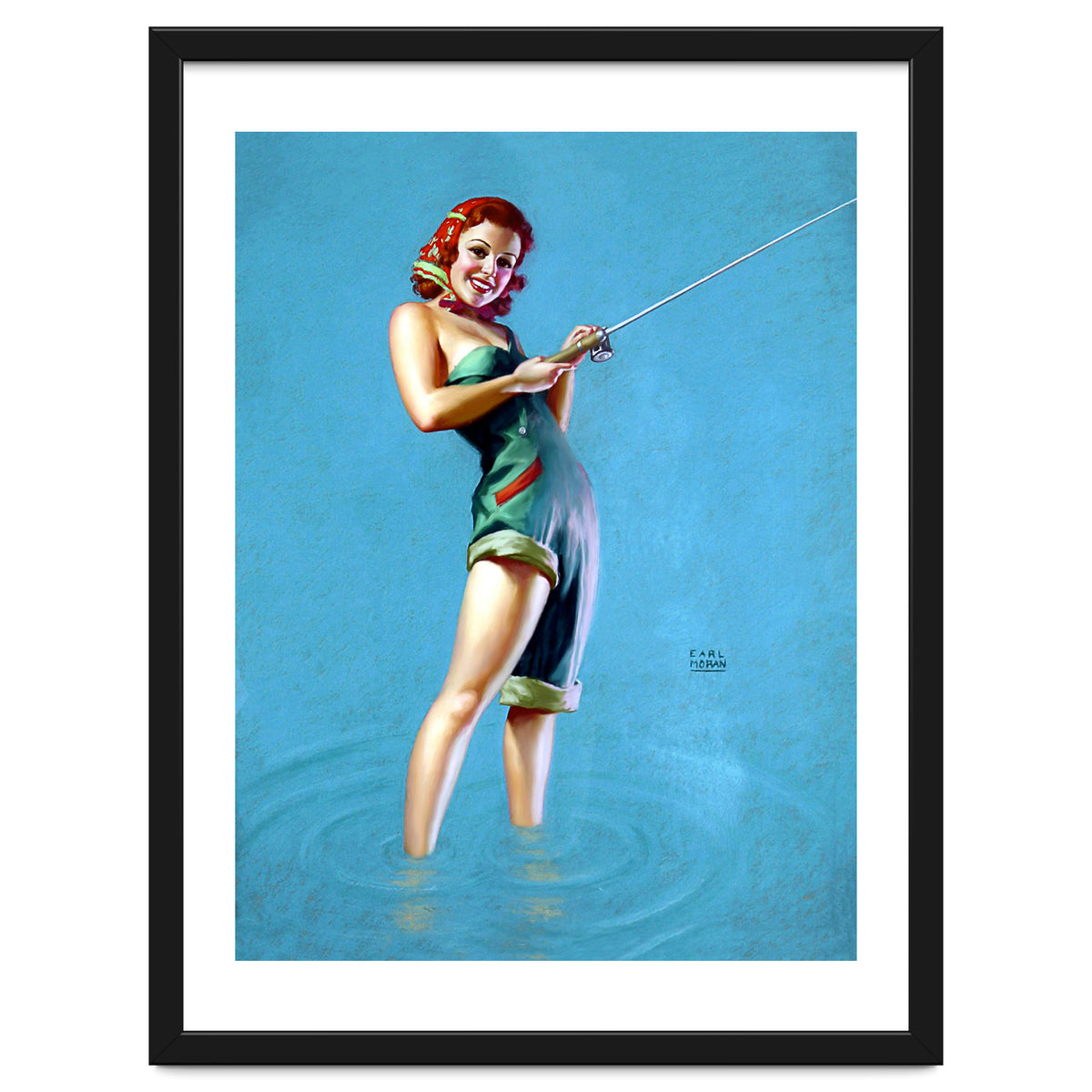 Pinup Fishing Girl