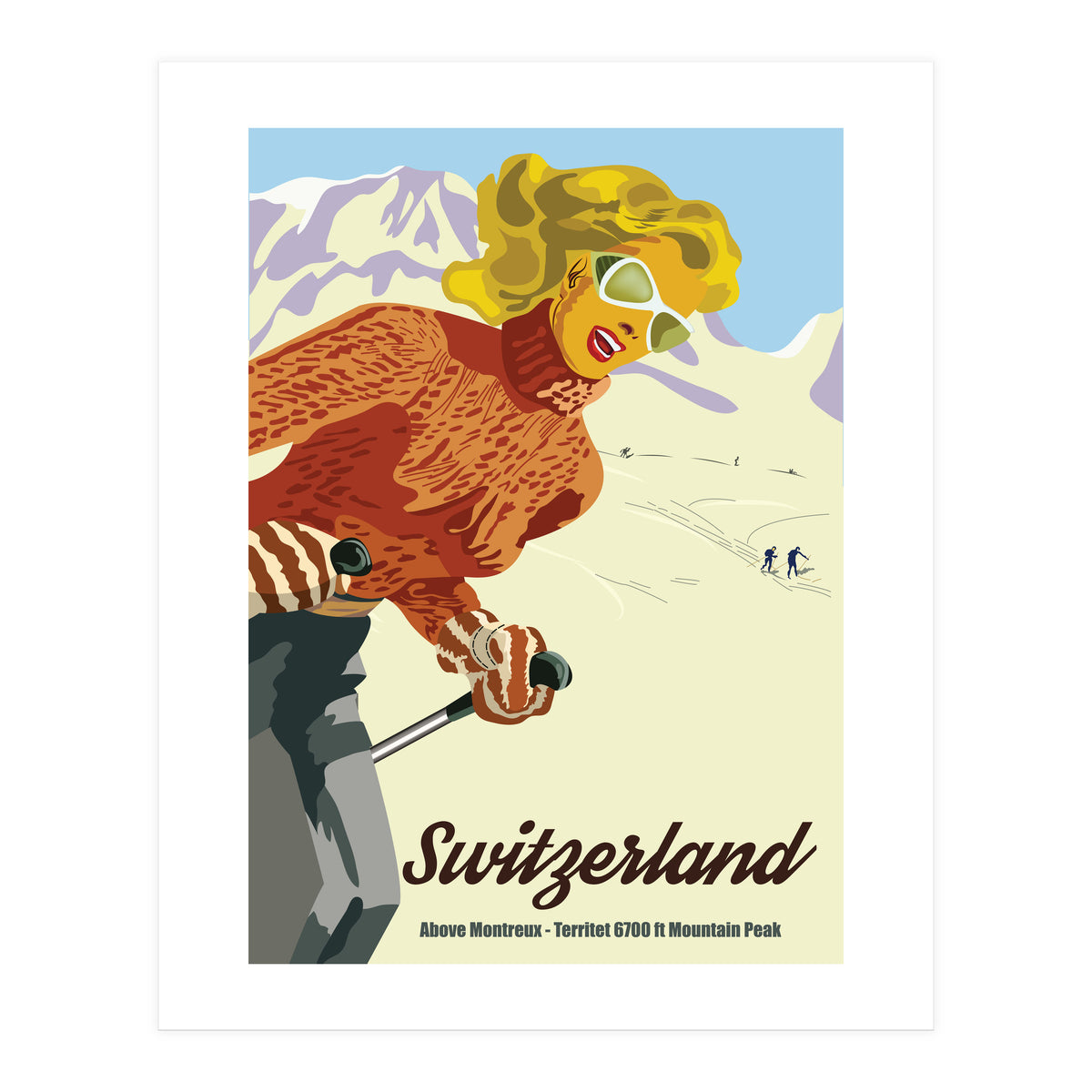 Switzerland Above Montreux (Print Only)