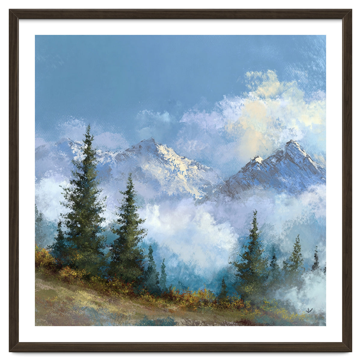 Majestic Snow-Capped Alpine Peaks