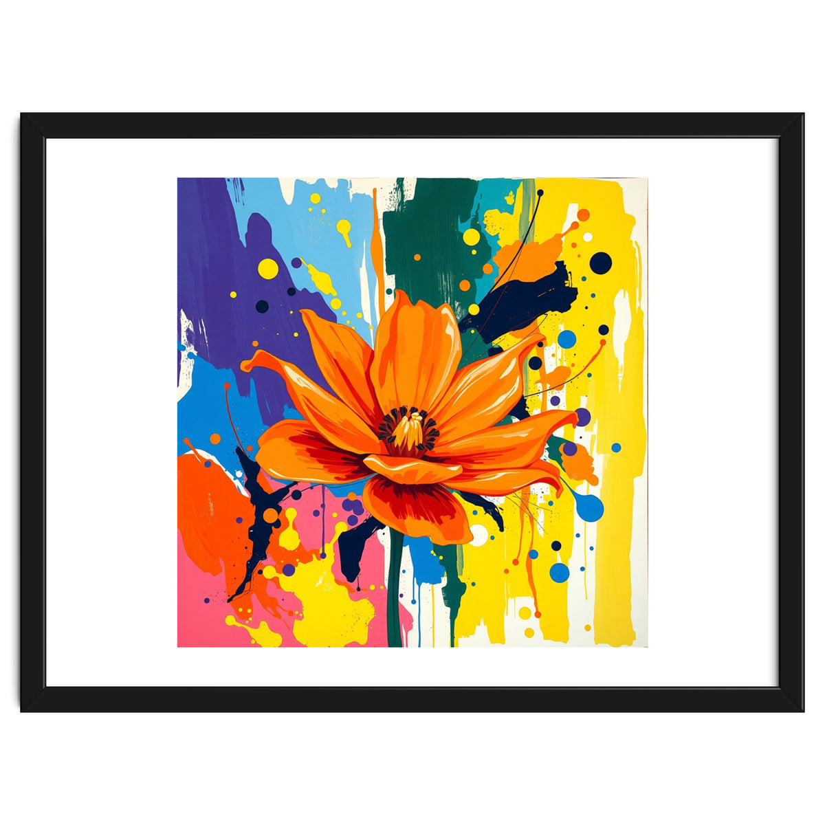 Modern Vibrant Flower