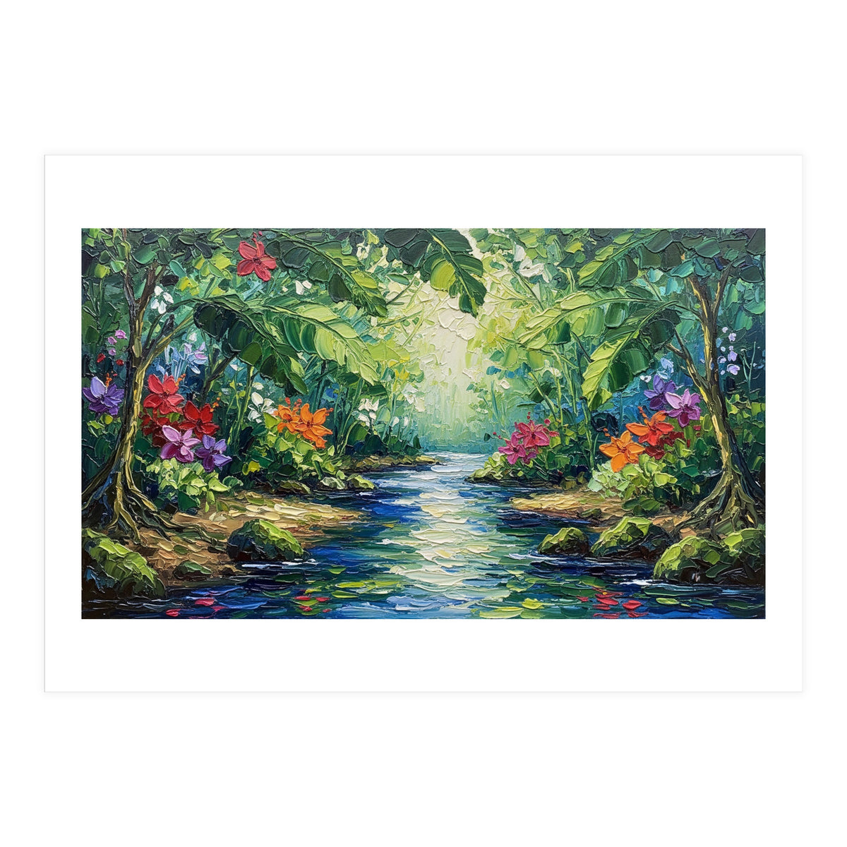 Tropical Jungle Oasis (Print Only)