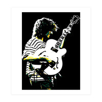 Pat Metheny American Jazz Guitarist Legend in Pop Art (Print Only)