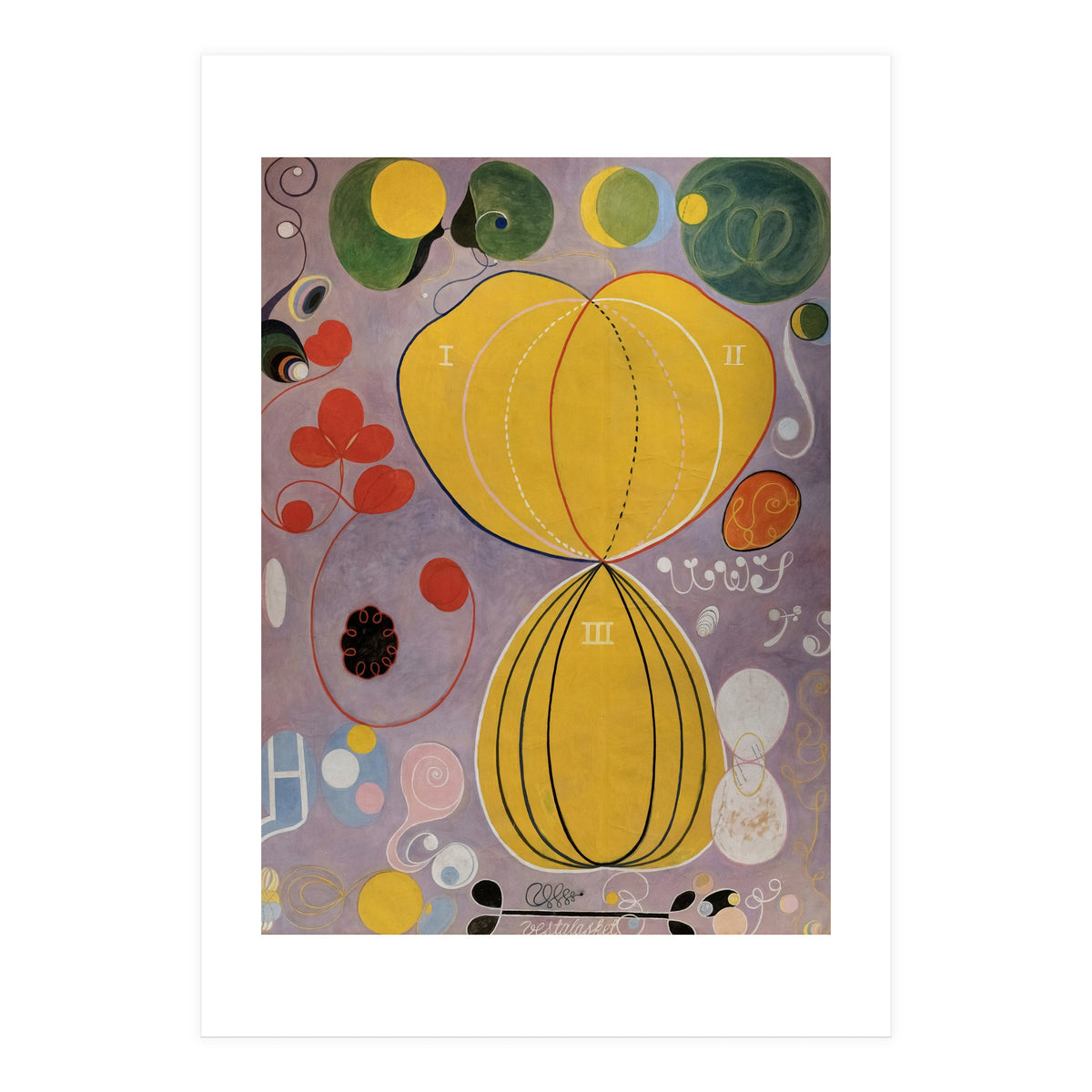 Hilma af Klint - The Ten Largest No 5 Adulthood Abstract Spiritual Art (Print Only)