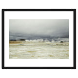 Tourists at the volcano steam spot - Iceland thumbnail