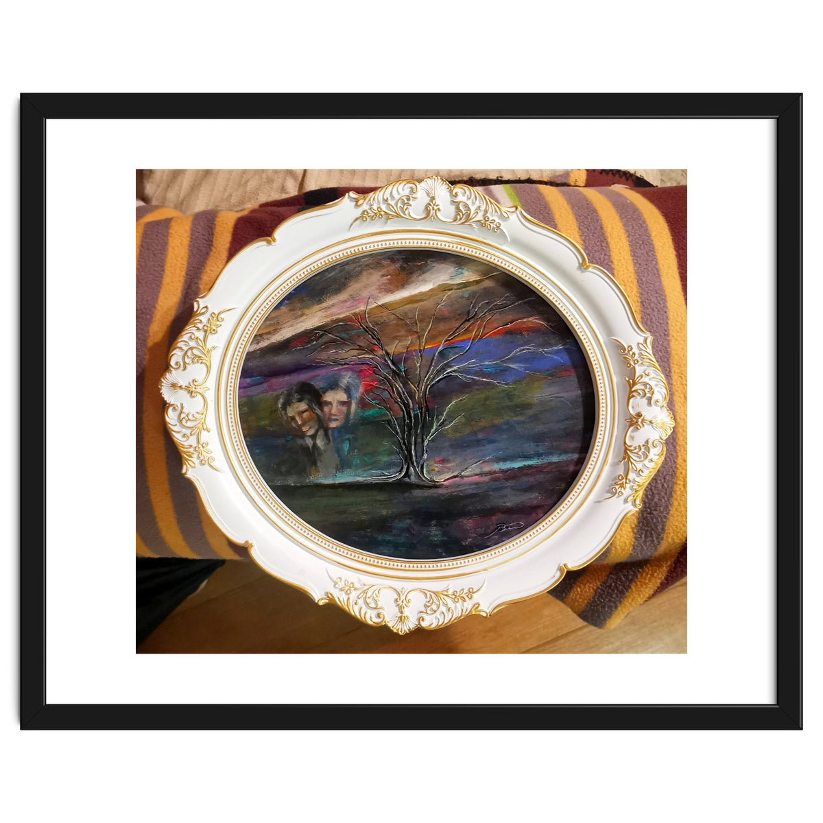 Memory 26x29.cm.acrylic. With Frame 33x38.cm.