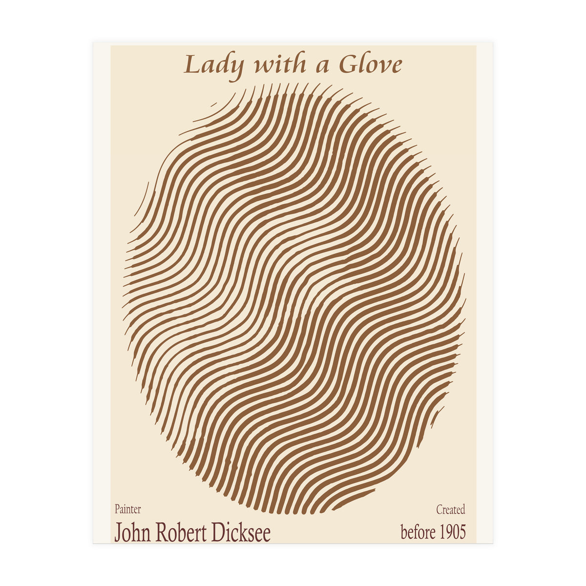 Lady With A Glove – John Robert Dicksee (before 1905) (Print Only)