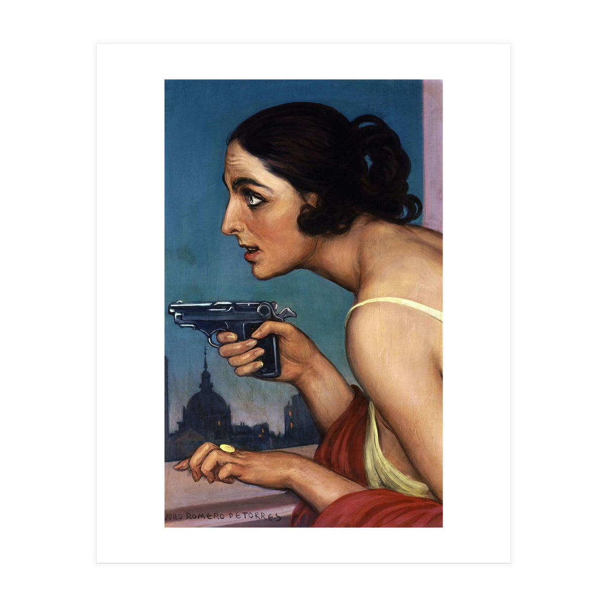 THE WOMAN OF THE GUN 1925-POSTER FOR THE SPANISH UNION OF EXPLOSIVES. (Print Only)