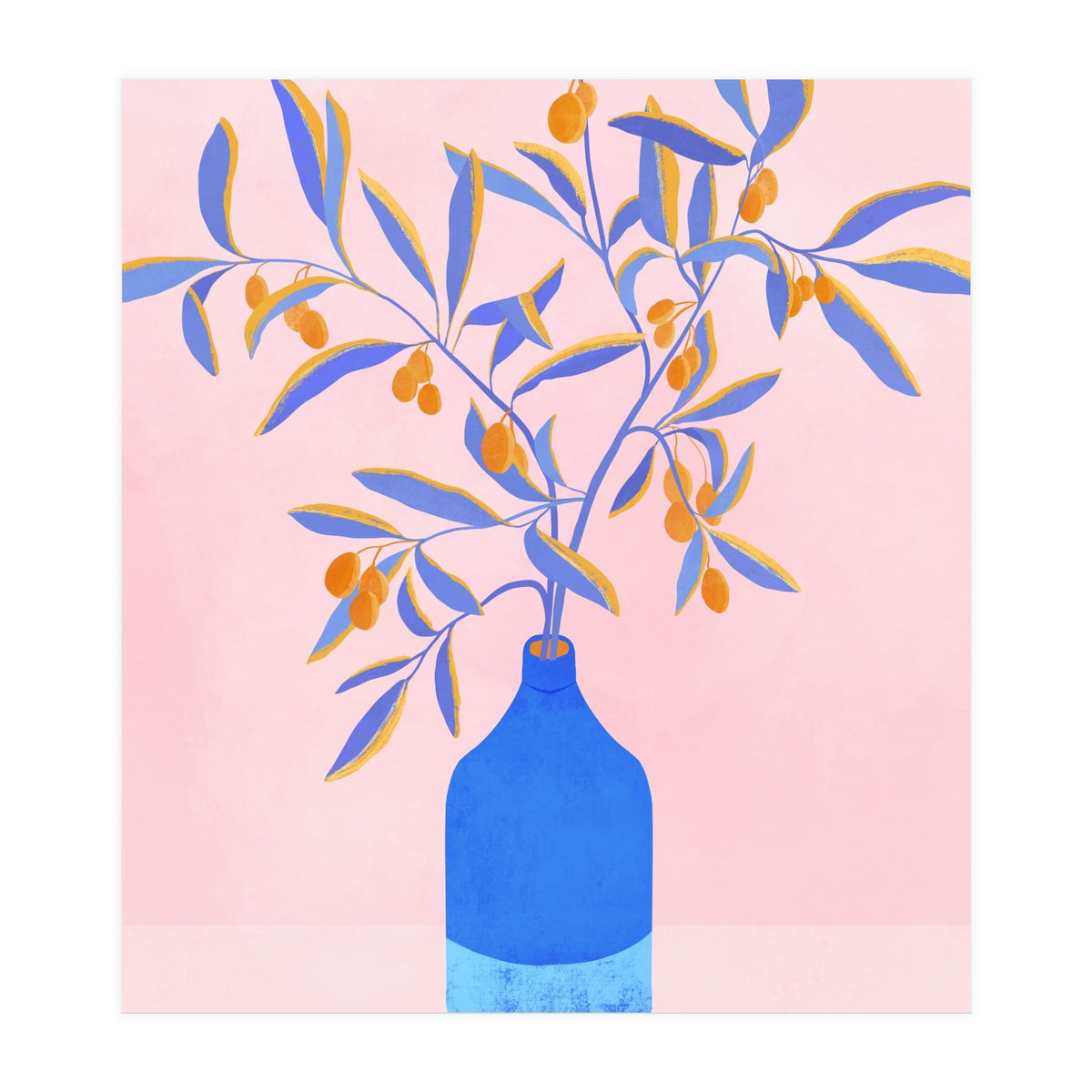 Blue Branches Still Life (Print Only)