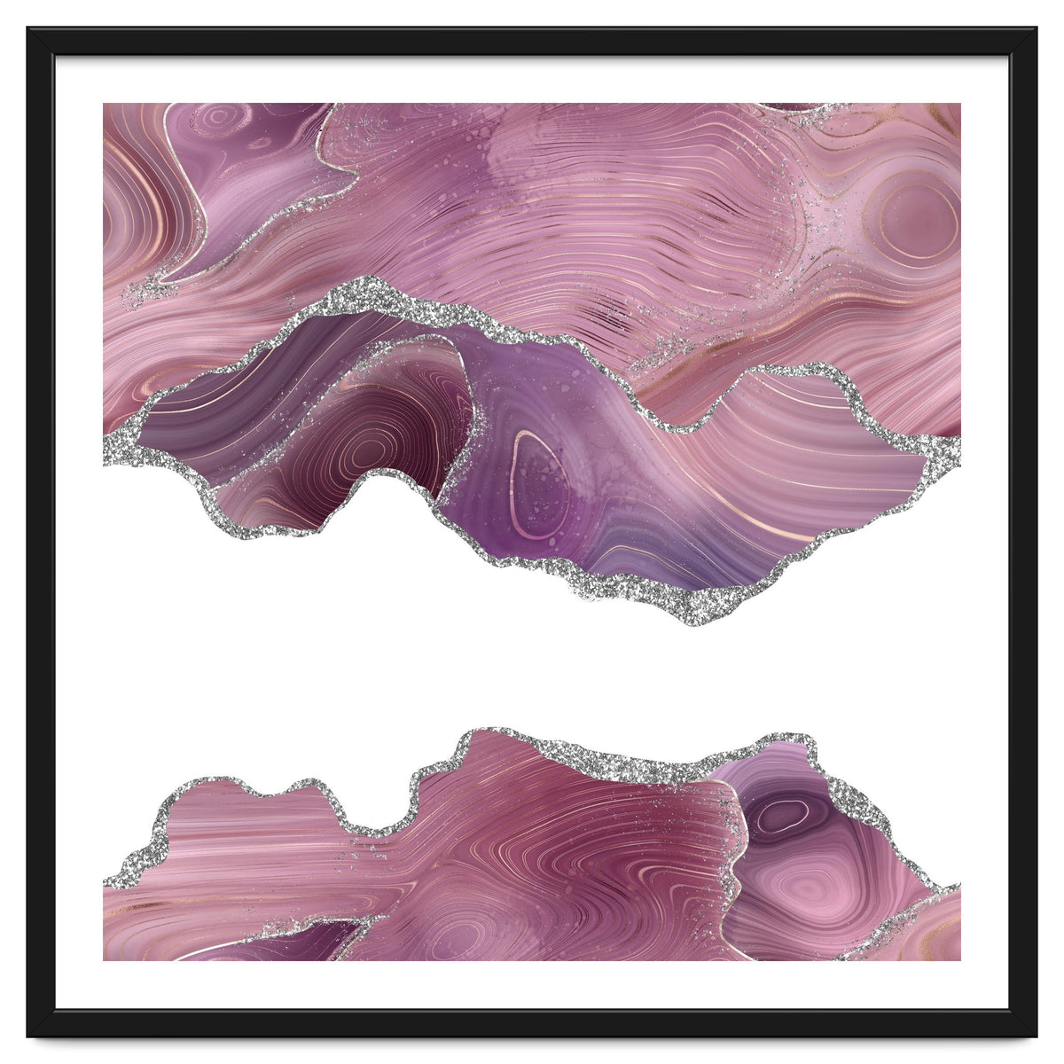 Mauve & Silver Agate Texture 07