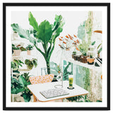 Junglow, Urban Jungle Botanical Home decor, Tropical Plants Interior Design Plant Lady Painting thumbnail