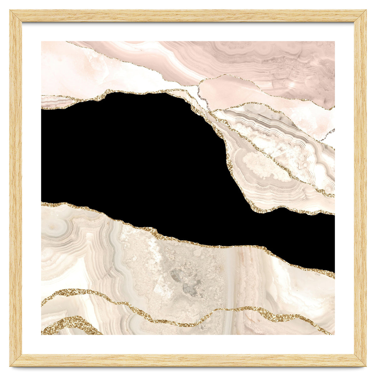 Ivory & Gold Agate Texture 01