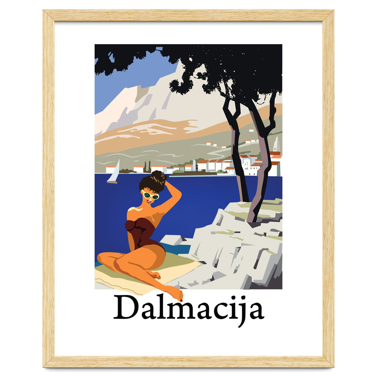 Dalamtia, Sunbathing Woman