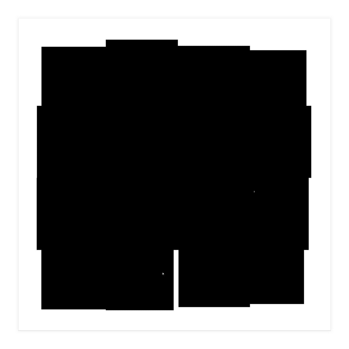 Fantasy Black Flower  (Print Only)