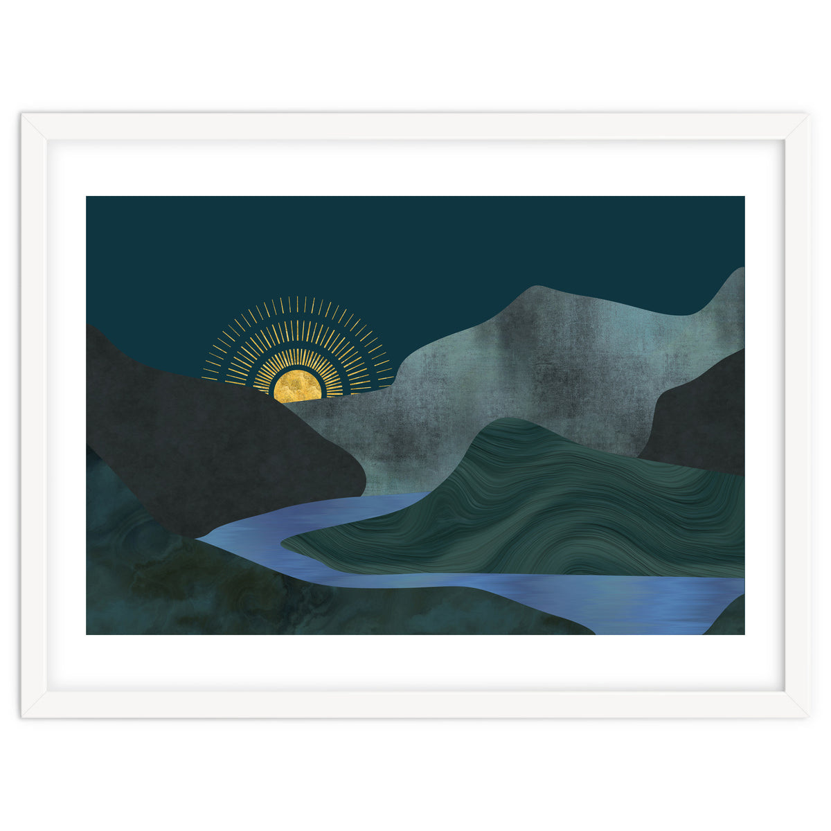 Abstract Landscape Sunrise