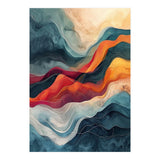 Abstract Flowing Mountain Landscape (Print Only) thumbnail