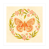 Retro Floral Butterfly (Print Only) thumbnail