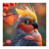 Close Up Portrait Of A Cockatiel Bird (Print Only) thumbnail